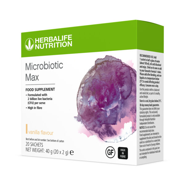Microbiotic Max (Vanilka, 20 sáčkov) - Probiotika a Prebiotická vláknina