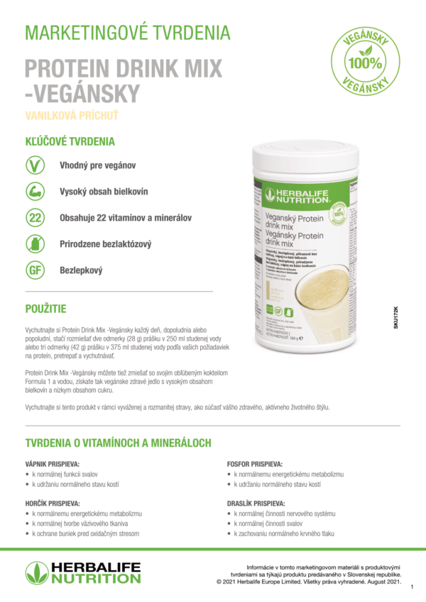 Protein Drink Mix Vegánsky 560g - Image 4