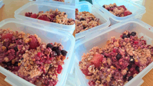 recept ovocné cruble