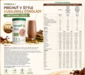 herbalife formula 1 dubajská čokoláda