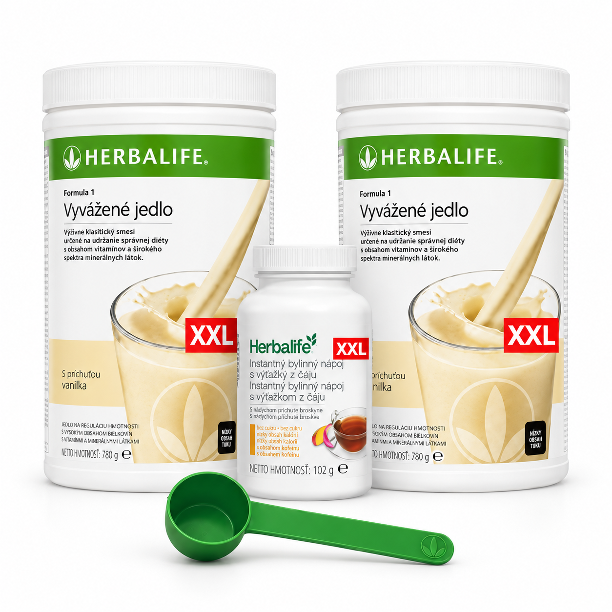 Herbalife XXL balíček | 2× Formula 1 vanilka + bylinný čaj | 60 porcií